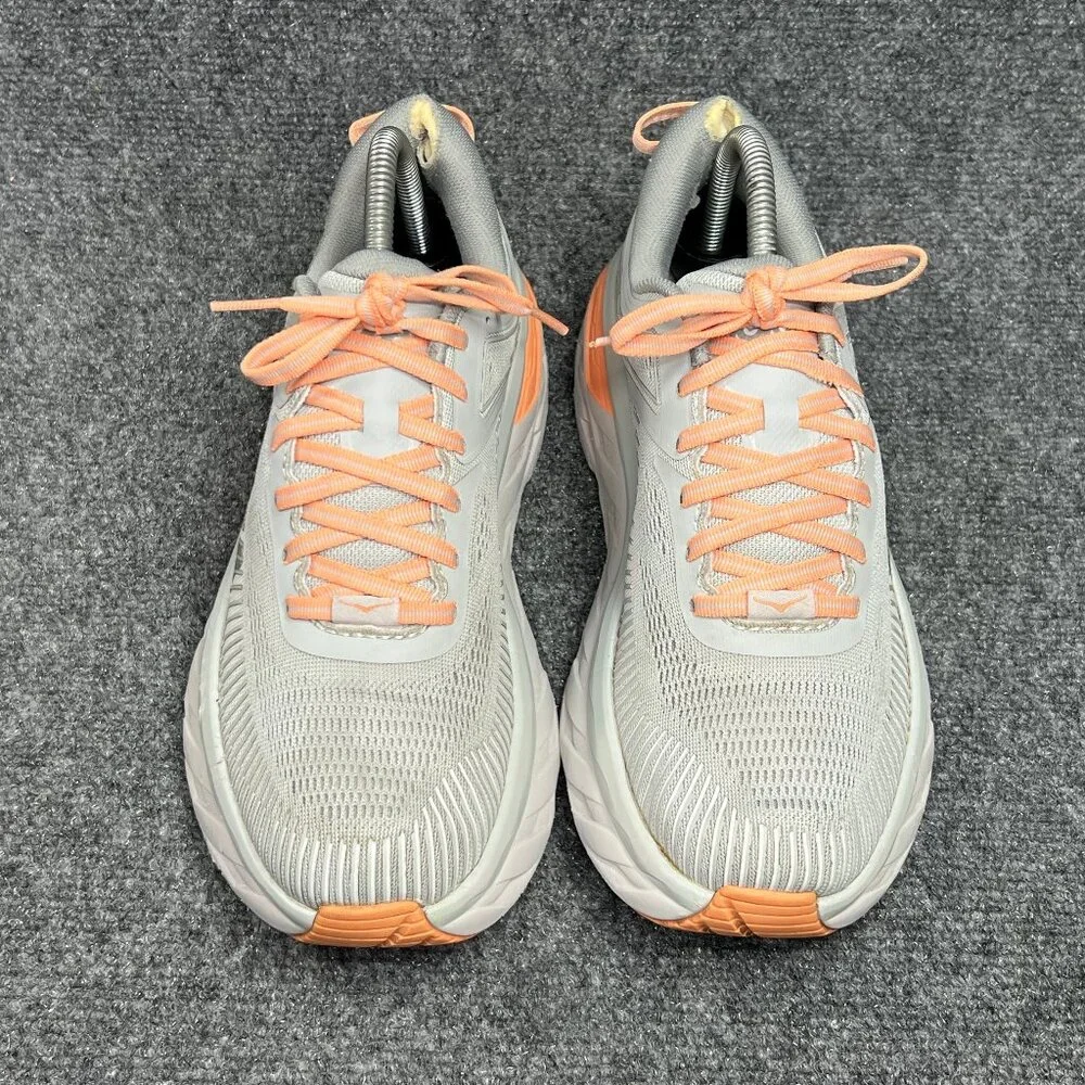 Hoka Bondi 7 Running Shoes Women's‎ Size 8.5 Grey Athletic Training Run Sneakes